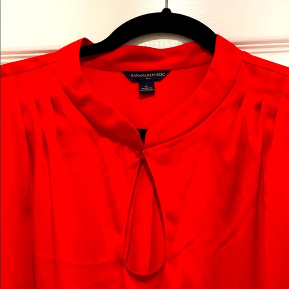 Orange red blouse - Picture 2 of 4